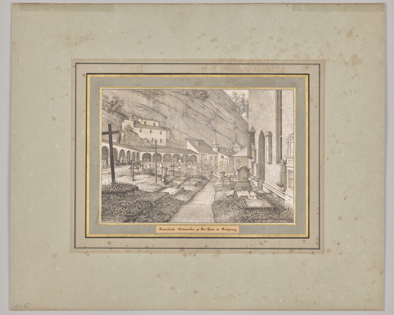 Saturday. Cemetery to St. Peter in Salzburg by Ferdinand Olivier