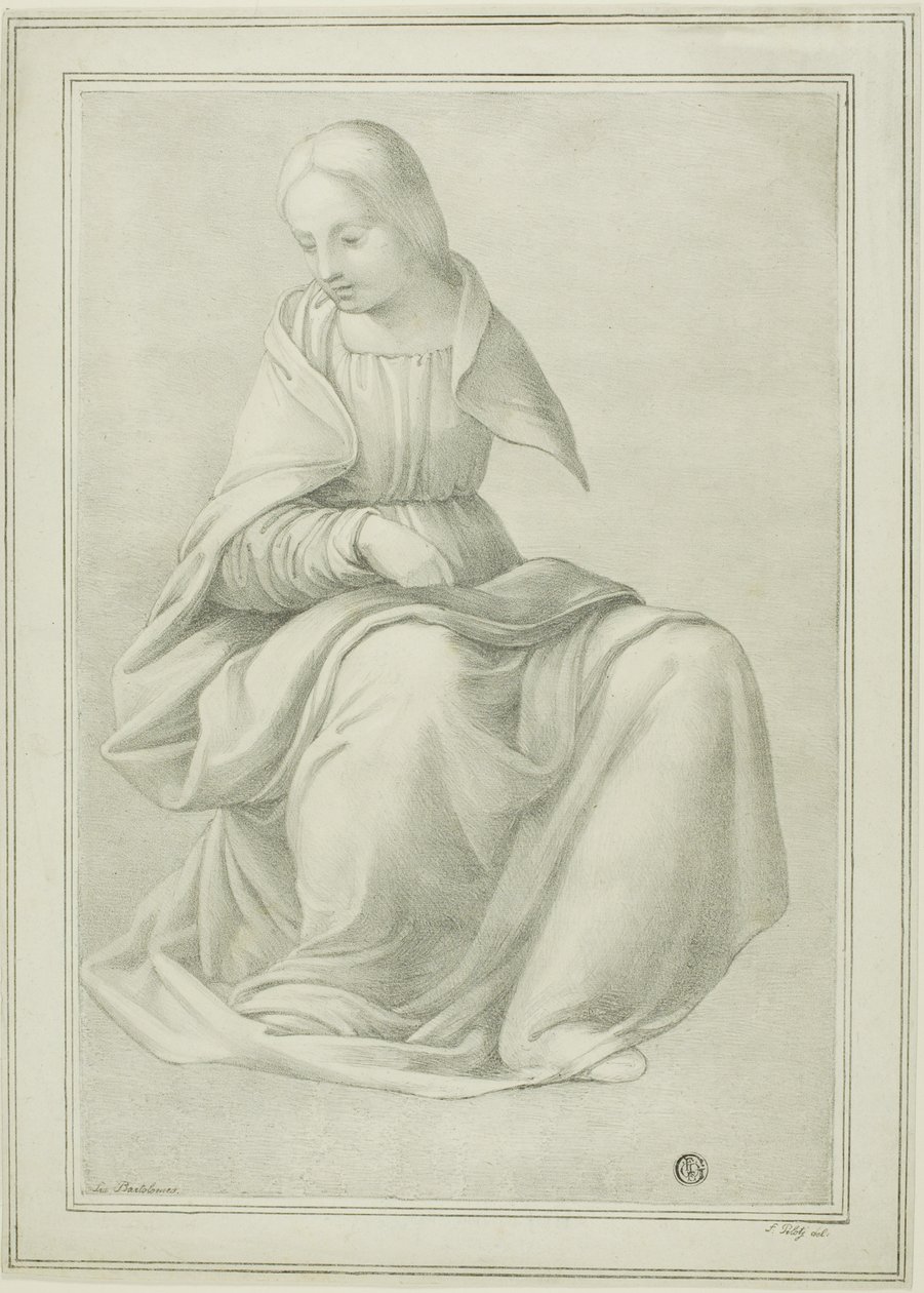 Study for Seated Figure of a Woman by Ferdinand Piloty