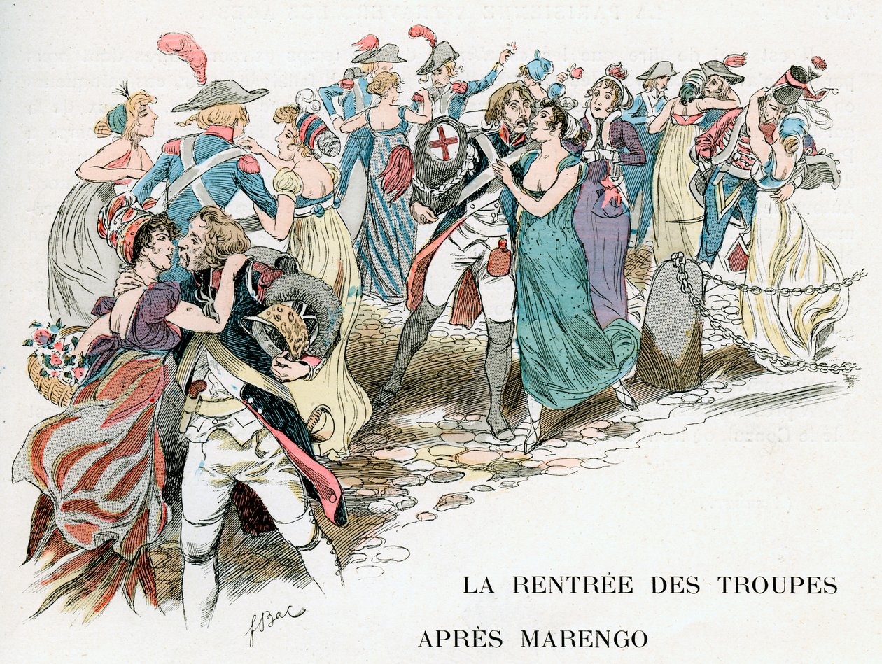 The Return of French Troops from Marengo, 1800 by Ferdinand Sigismund Bac