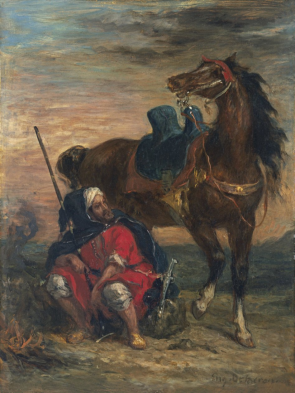 Arab Rider by Ferdinand Victor Eugene Delacroix