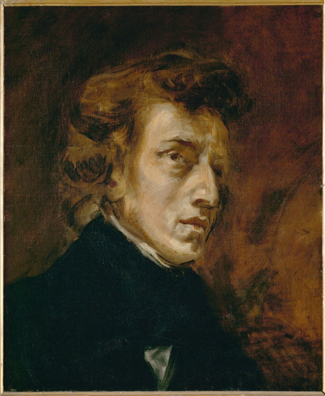 Portrait of Frederic Chopin by Ferdinand Victor Eugene Delacroix