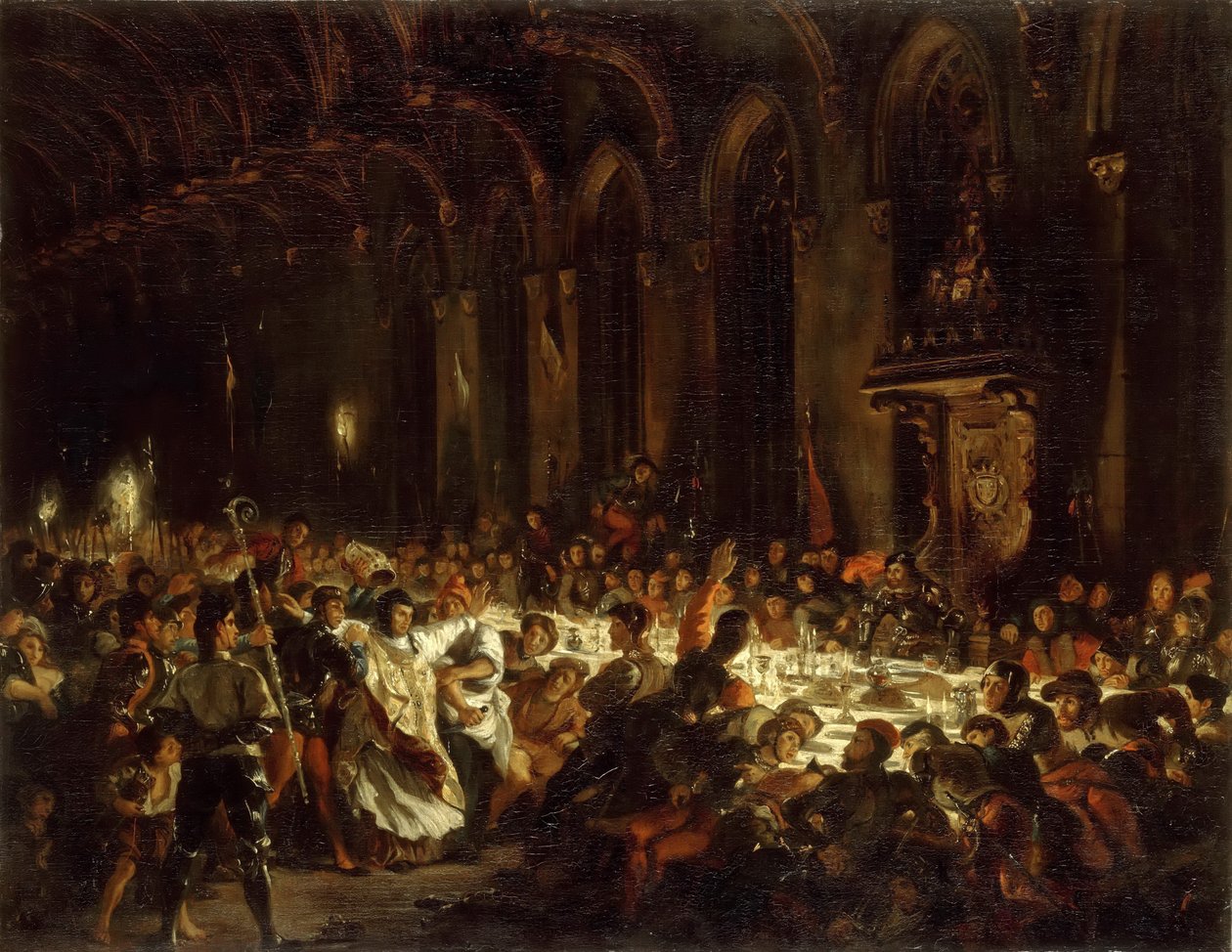 The Assassination of the Bishop of Liège by Ferdinand Victor Eugene Delacroix