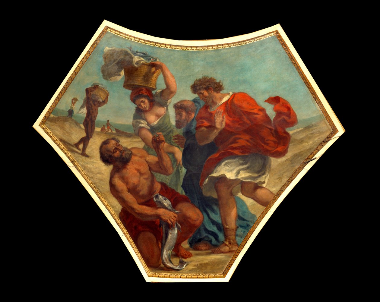The Drachma of the Tribute Found by St. Peter by Ferdinand Victor Eugene Delacroix