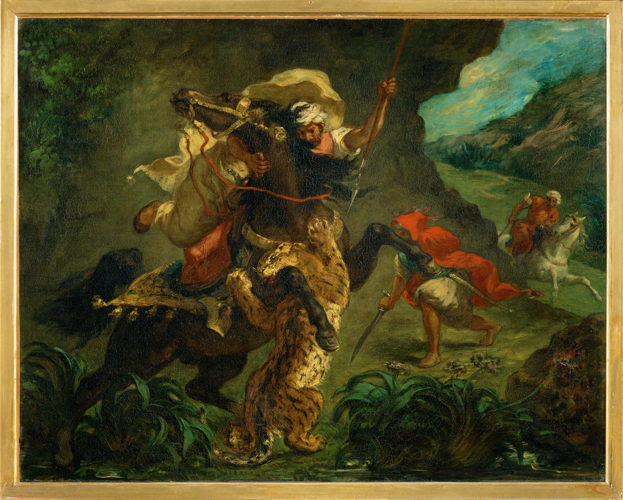 Tiger Hunt by Ferdinand Victor Eugene Delacroix
