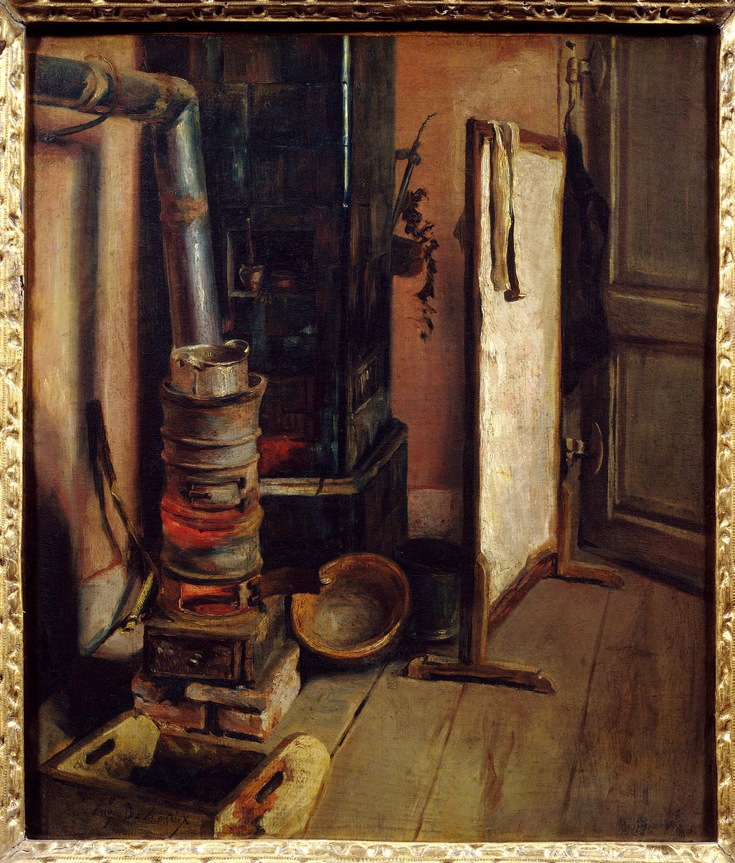 Workshop Corner, the Painting Stove. 19th Century. Paris, Louvre Museum by Ferdinand Victor Eugene Delacroix