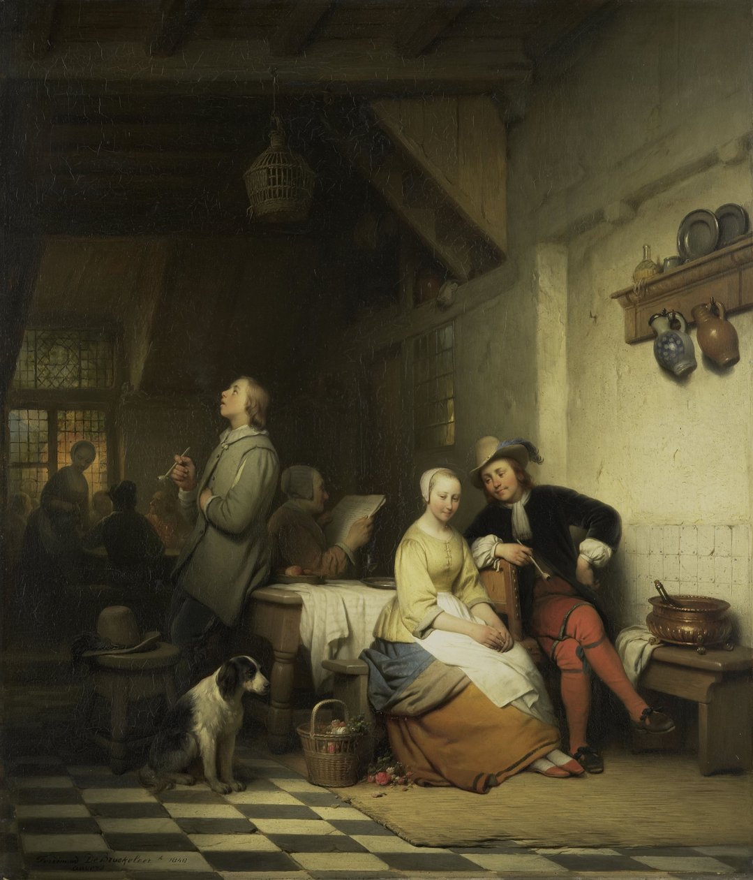 Interior of an Inn by Ferdinand de Braekeleer