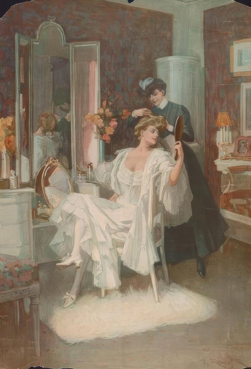 At the Toilette by Ferdinand von Reznicek