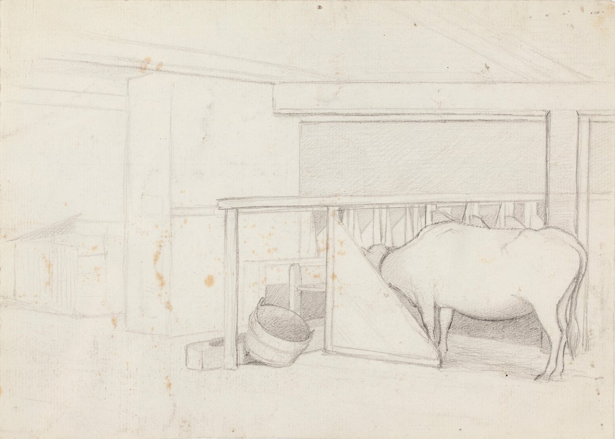 Calf in the Stall by Ferdinand von Wright