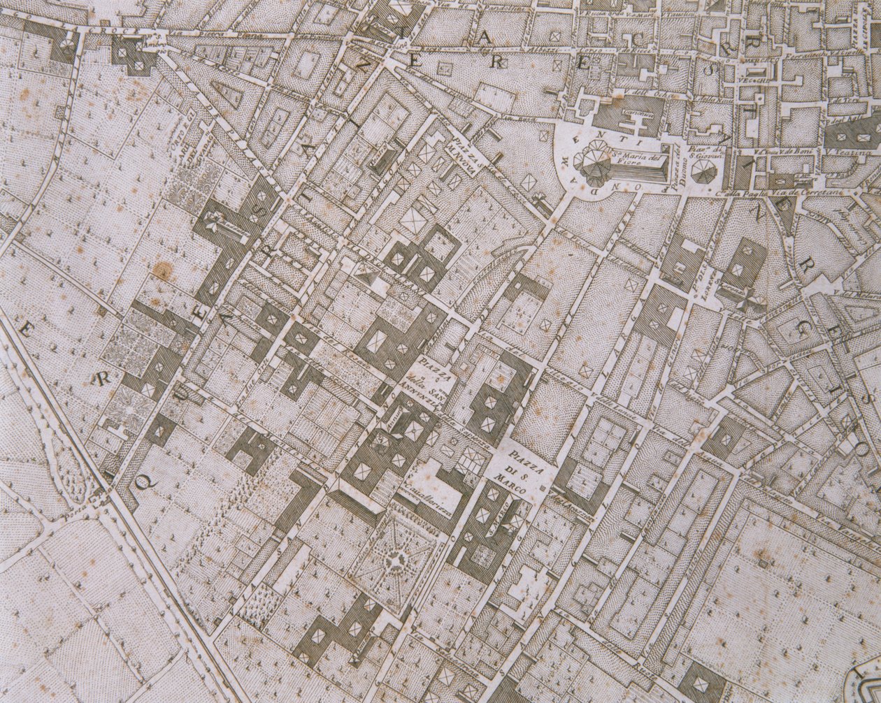 Map of Florence by Ferdinando Ruggeri