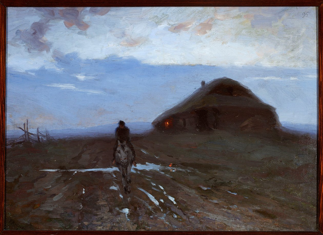 Inn by the Road by Ferdynand Ruszczyc