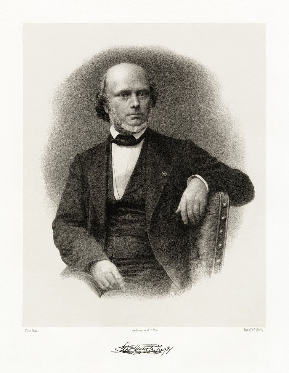Jean Louis Armand de Quatrefages de Bréau by Feret