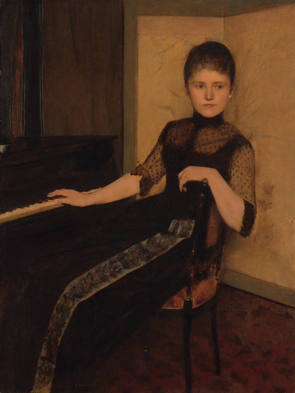 Portrait of Lady Maria Francisca Louisa Dommer van Poldersveldt by Fernand Khnopff