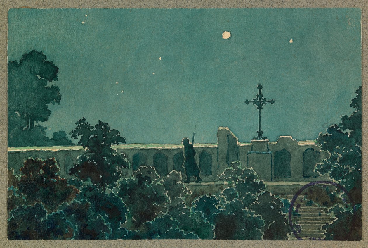 The Calvary at Vailly on the Night of October 27 by Fernand Barbier