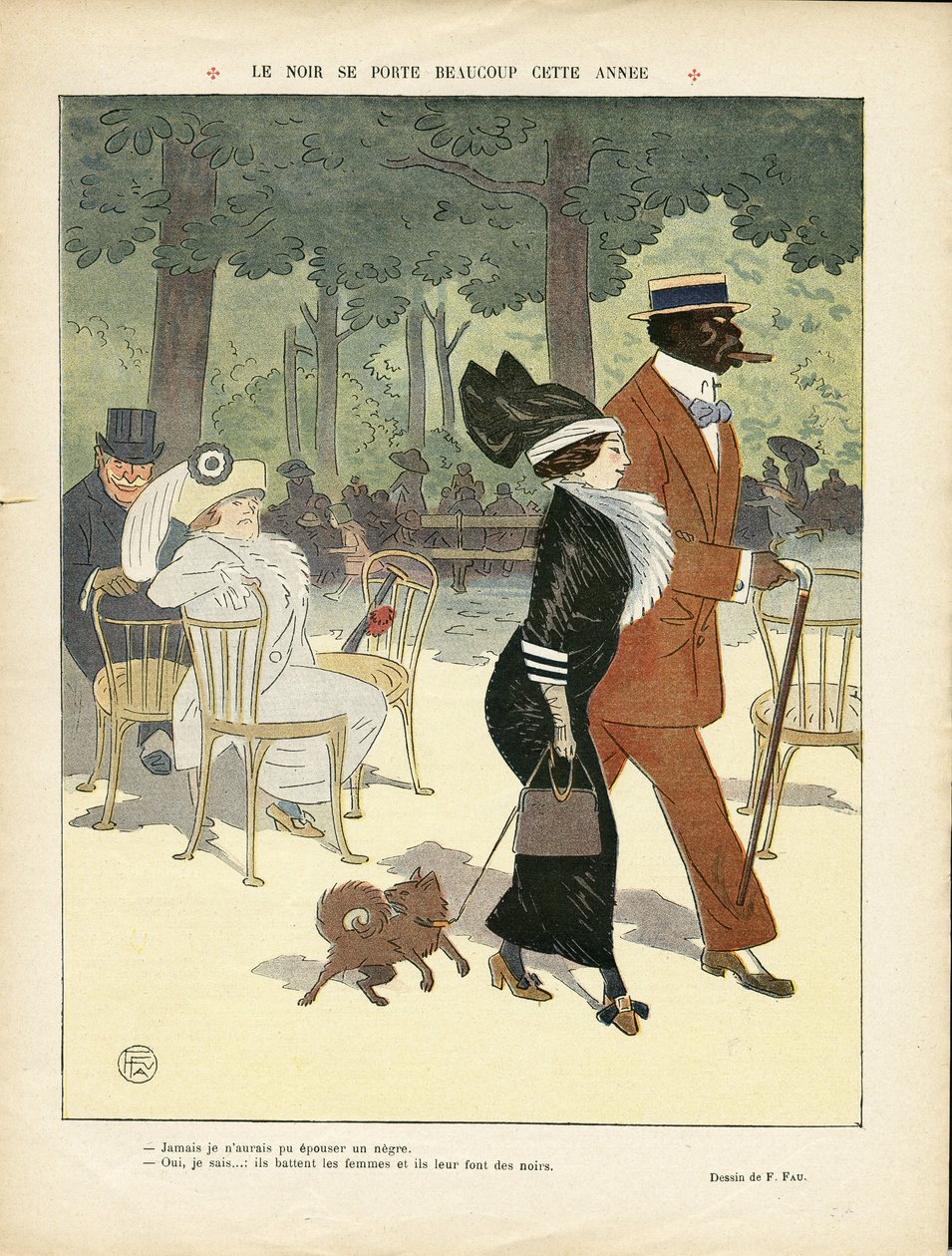 Illustration by Fernand Fau (1858-1919) in Le Lire by Fernand Fau
