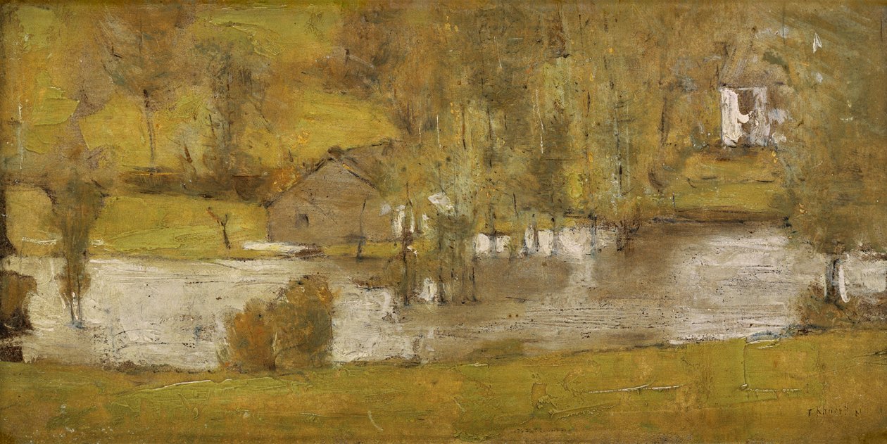 A Fosset; The Flood by Fernand Khnopff
