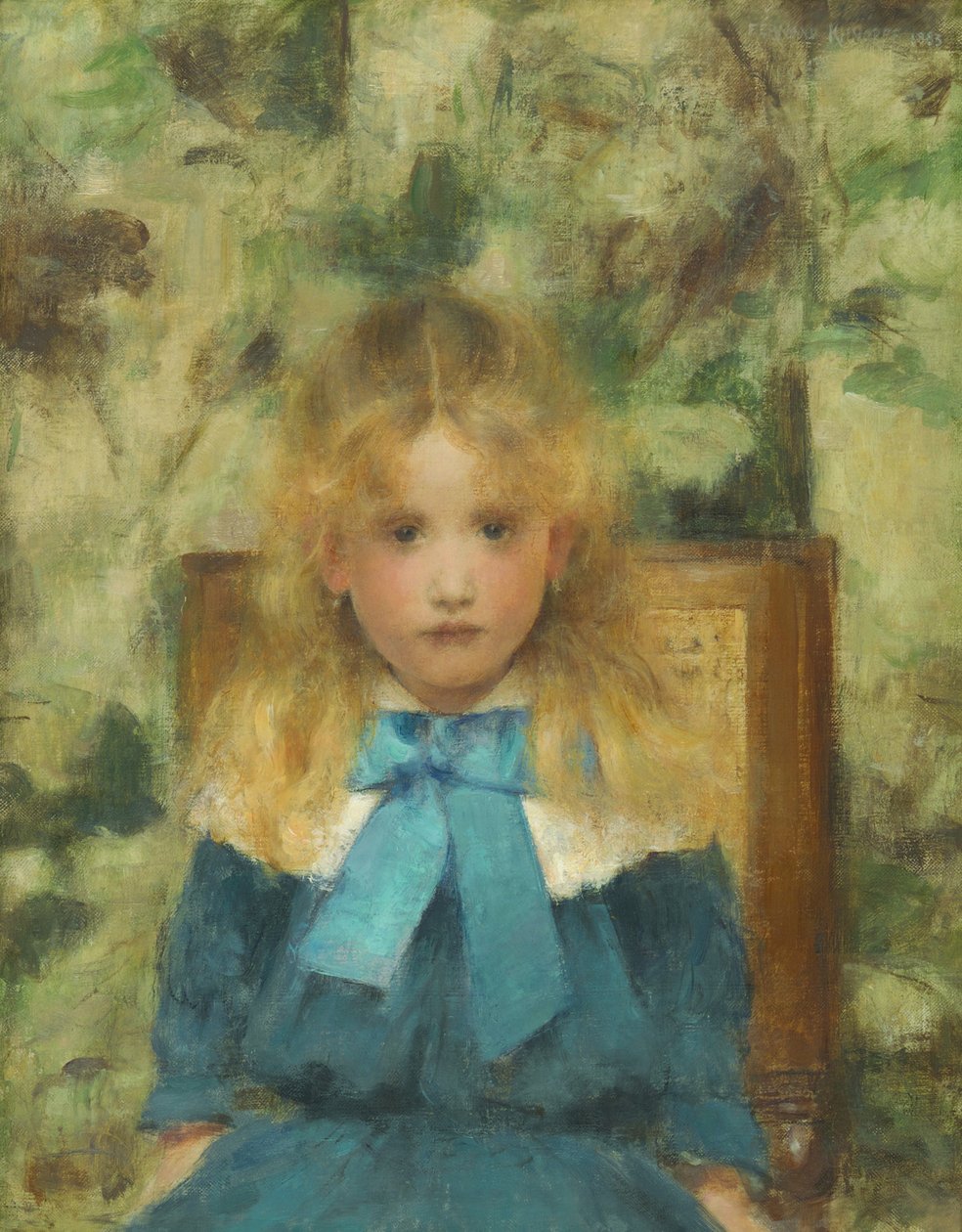 Portrait of Mademoiselle Van der Hecht by Fernand Khnopff