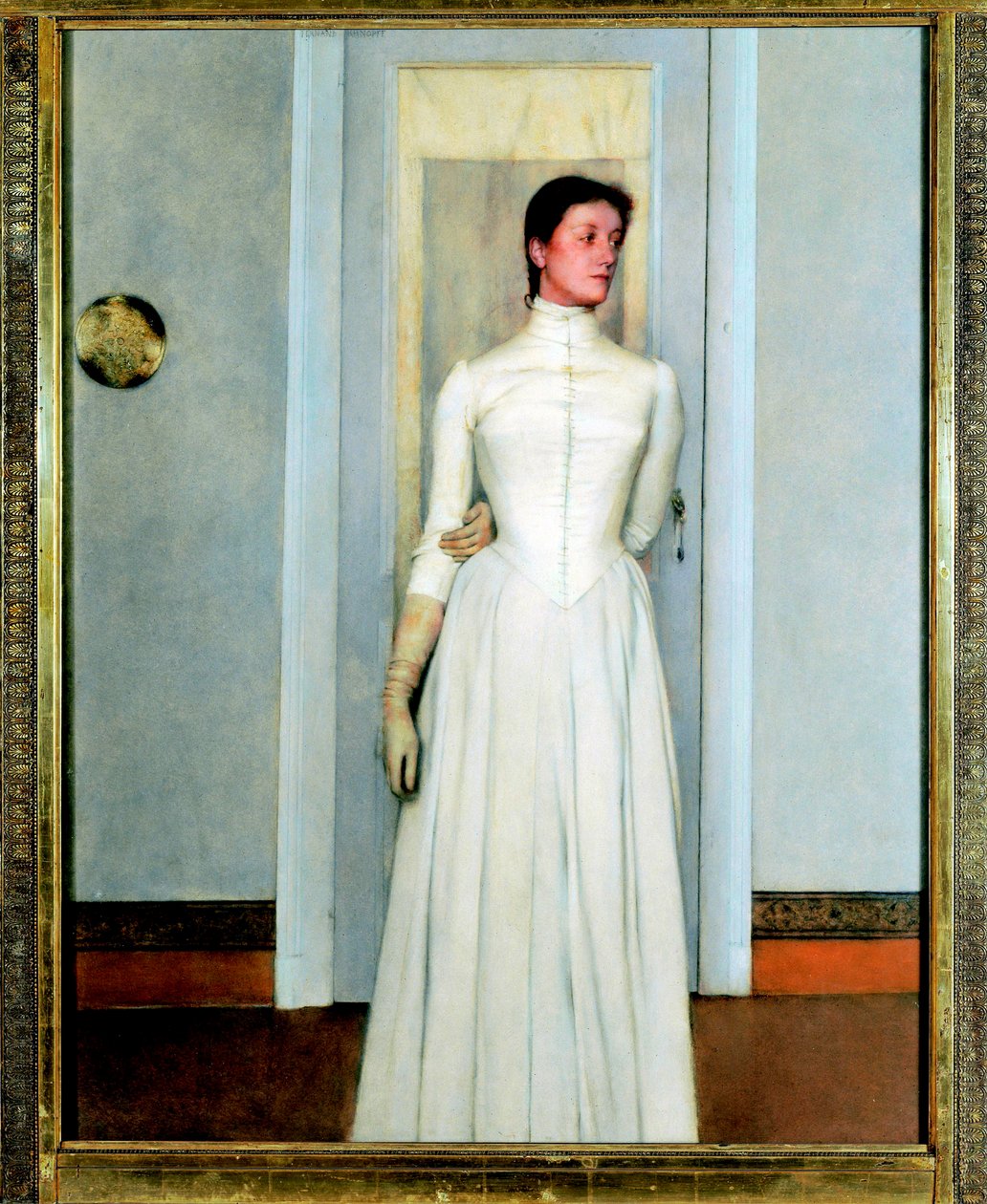 Portrait of Marguerite Khnopff by Fernand Khnopff