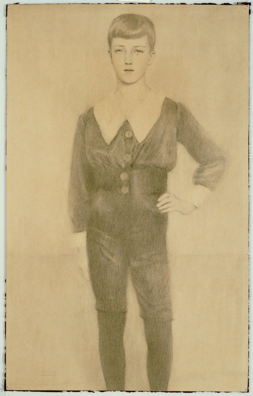 Prince Leopold of Belgium, Duke of Brabant by Fernand Khnopff