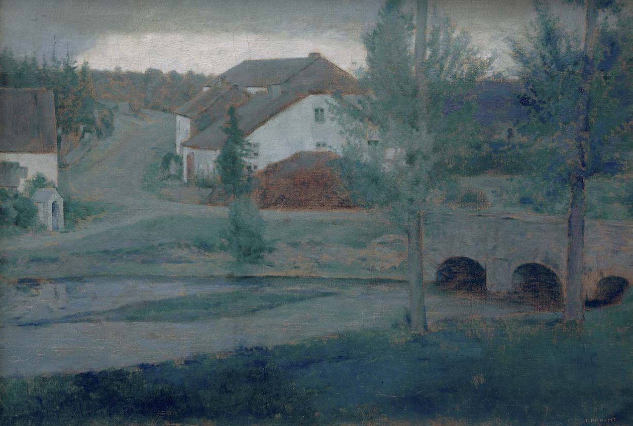 The Entrance to the Village by Fernand Khnopff