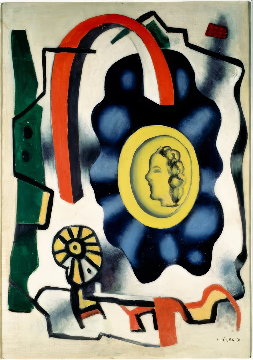 Komposition mit Figur von Fernand Leger