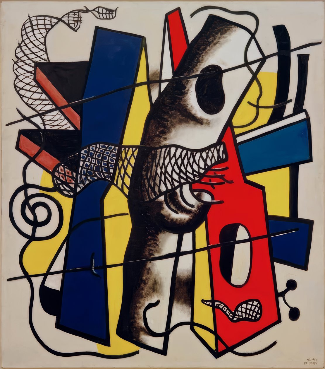 The Black Wire Mesh by Fernand Leger