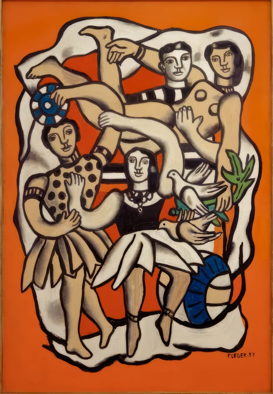 The Dancers with Birds by Fernand Leger