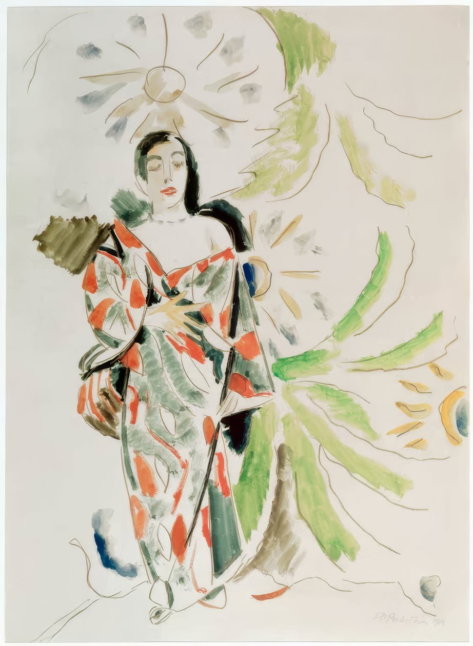 Erna in Japanese Raincoat by Fernand Leger