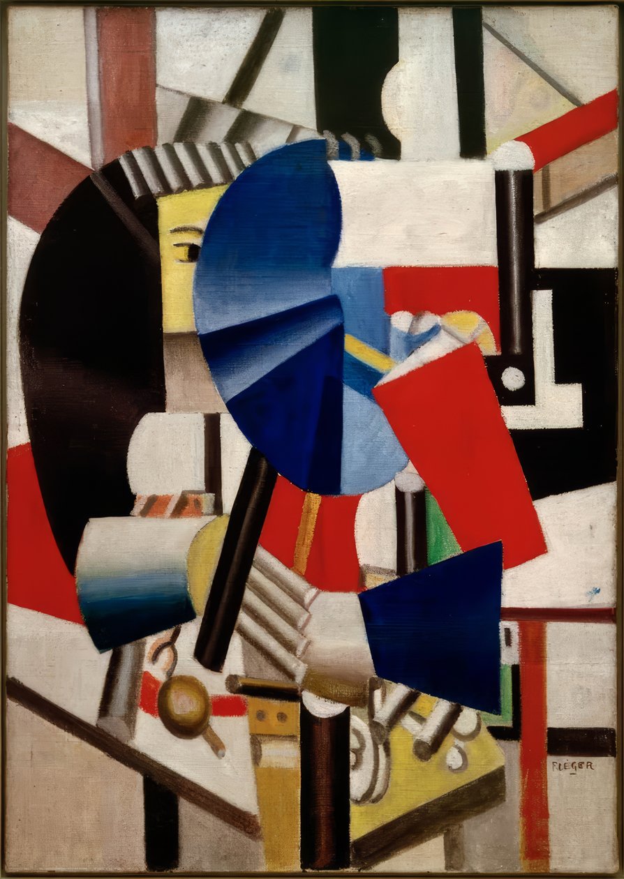 Woman with Mirror by Fernand Leger