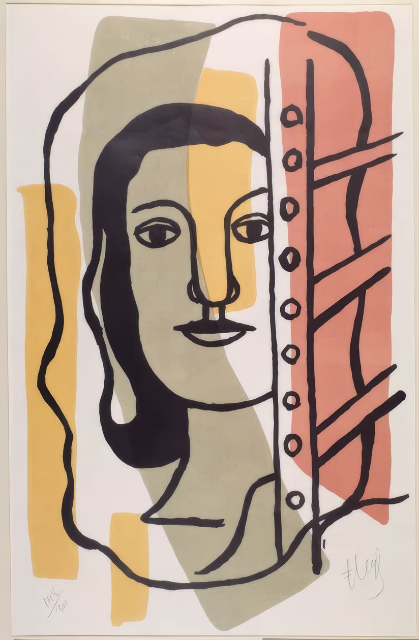 Female Head by Fernand Leger