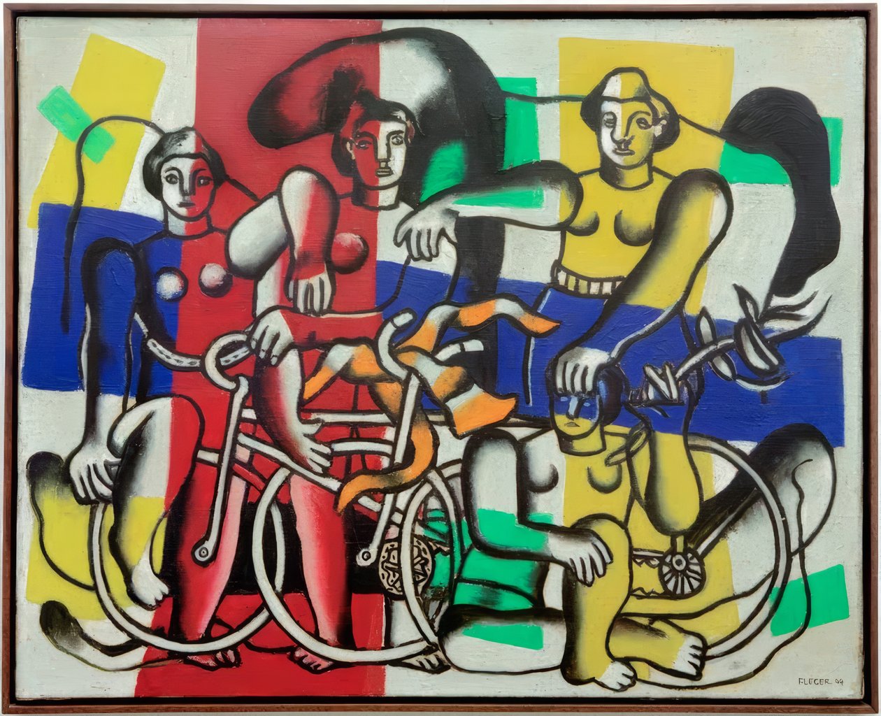 The Beautiful Cyclists by Fernand Leger