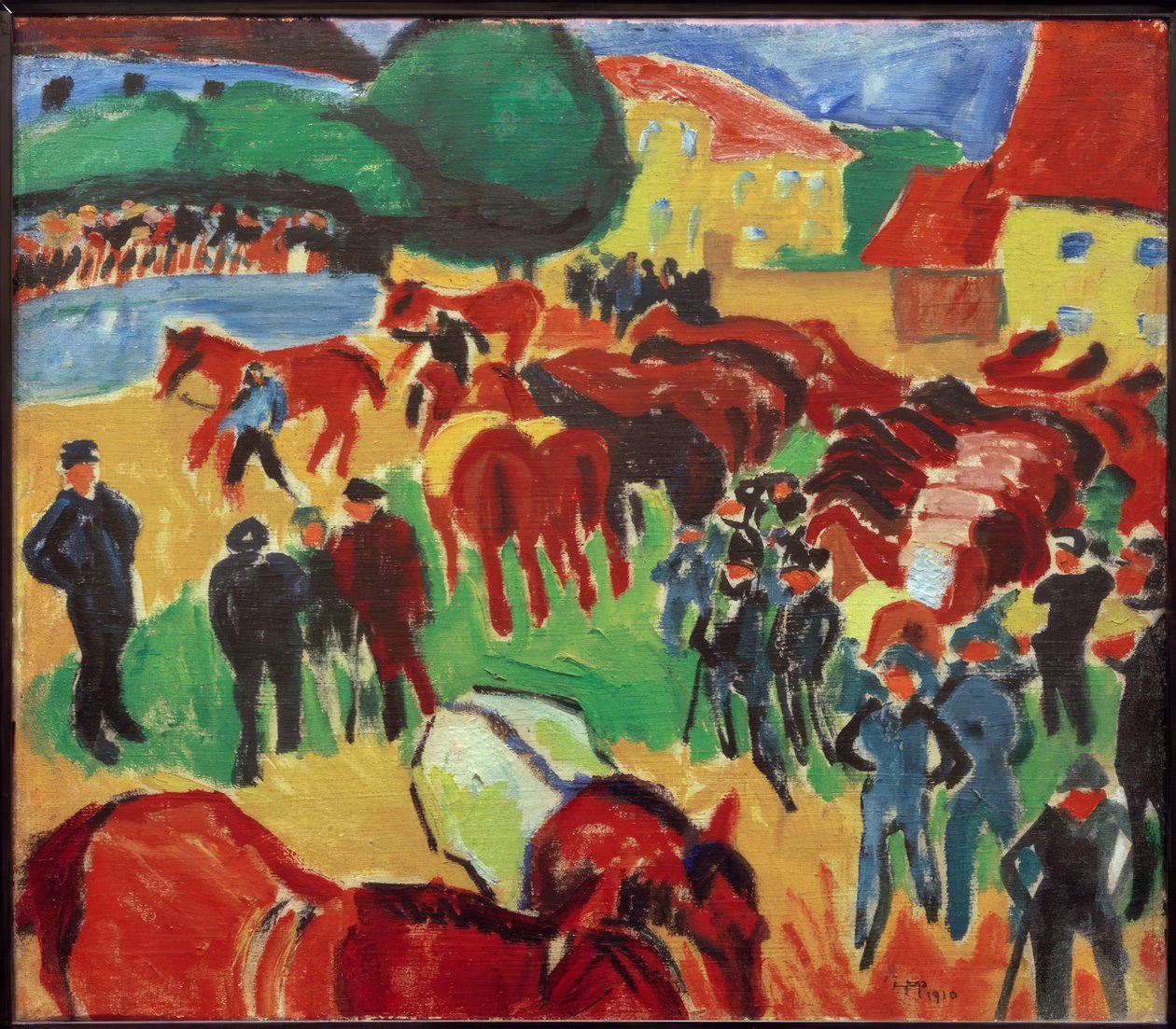 Horse Market in Moritzburg by Fernand Leger