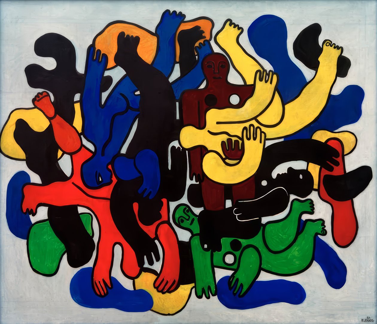 Black Diver by Fernand Leger