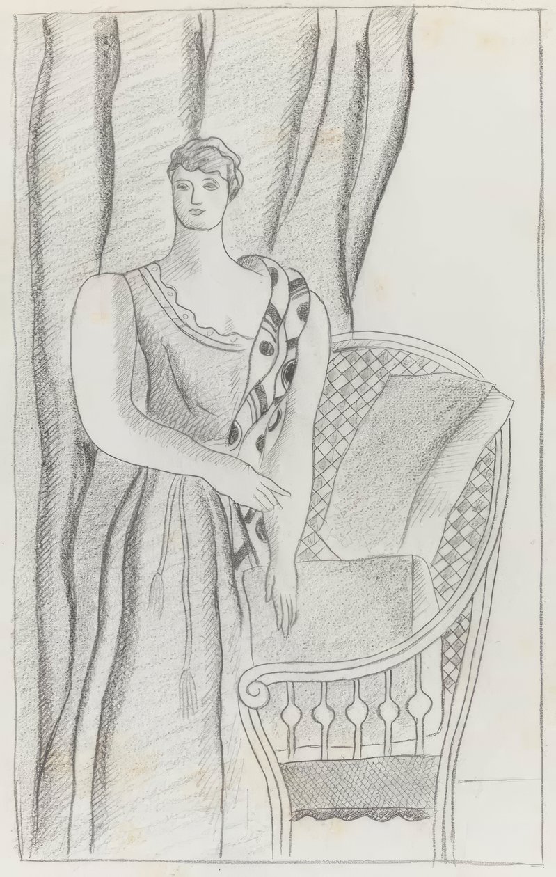 Study for the Portrait of Madame D - Mrs Chester Dale by Fernand Leger