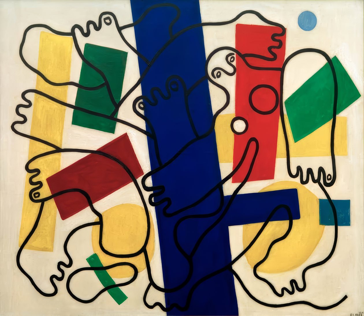 Two Acrobats (Divers) by Fernand Leger