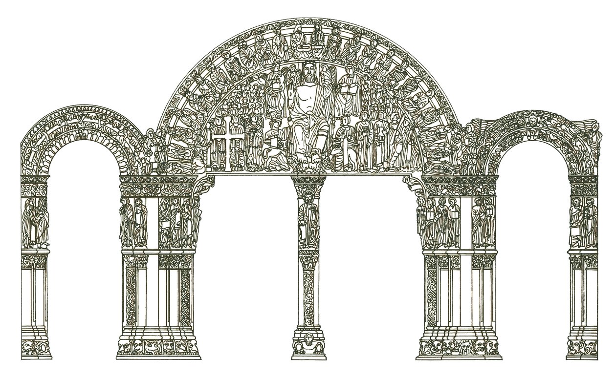 Portico de la Gloria. Santiago de Compostela Cathedral, Spain by Fernando Aznar Cenamor