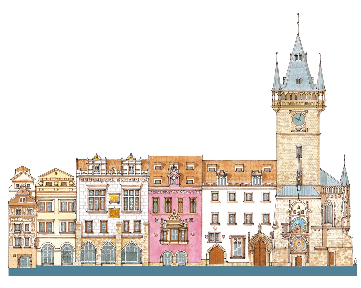 Old Town Hall, Prague, Czech by Fernando Aznar Cenamor