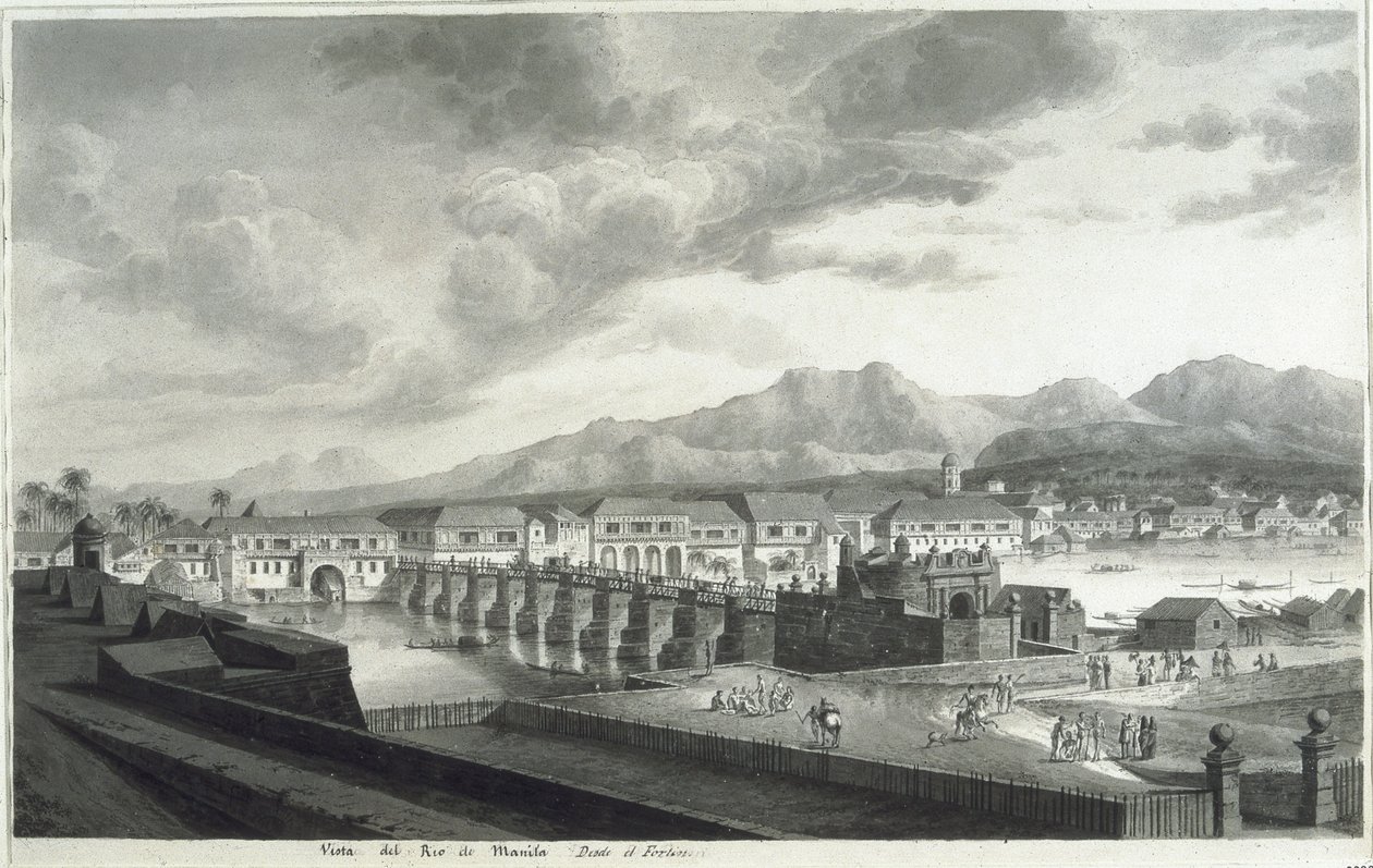 View of Fort Santiago in Manila by Fernando Brambila