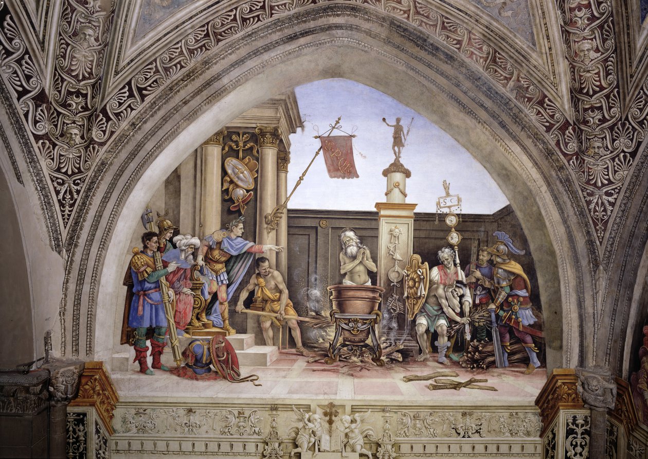 The Martyrdom of St. John the Evangelist (detail) by Filippino Lippi