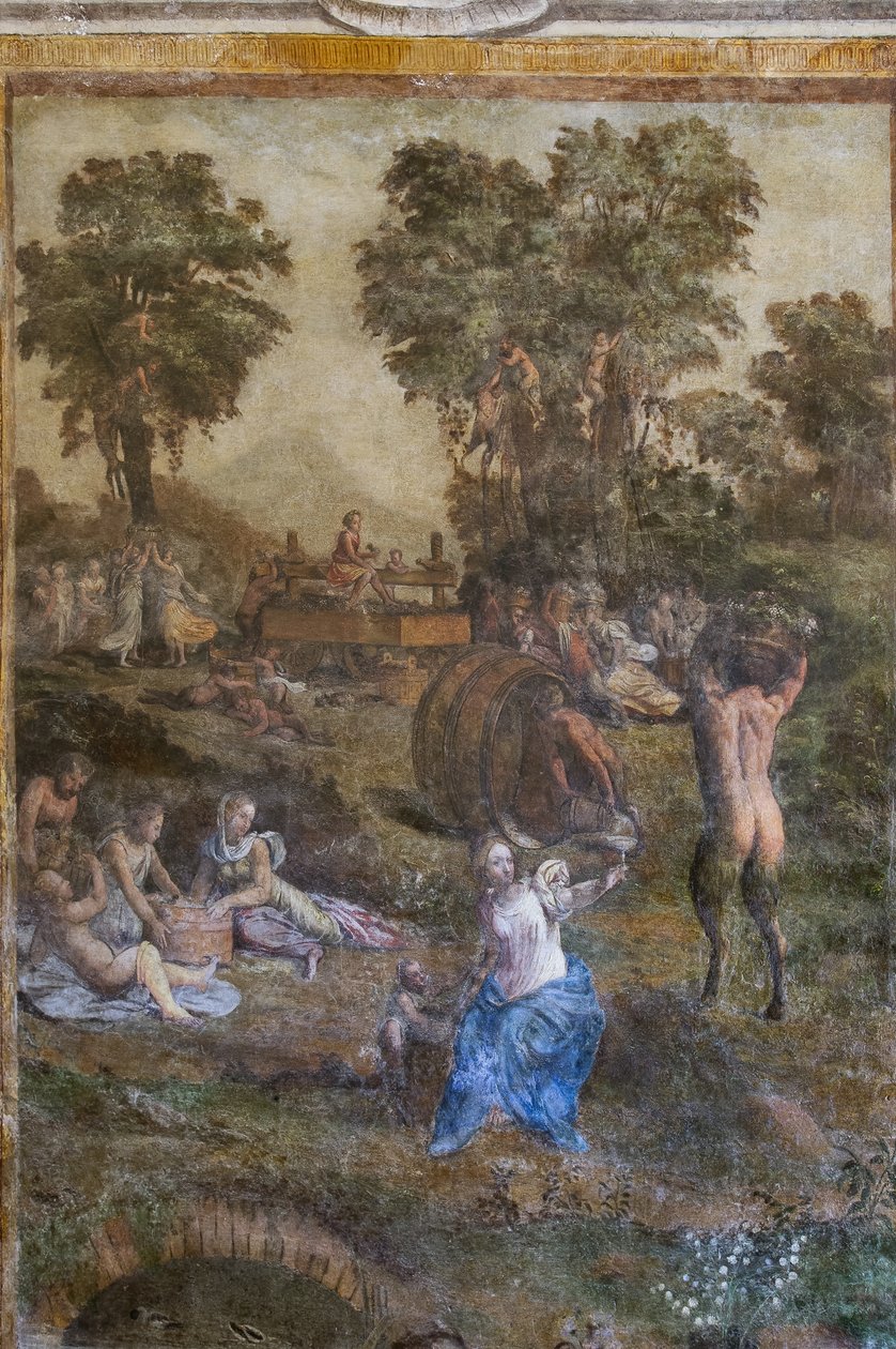 Harvest (detail) by Filippino (and workshop) Lippi