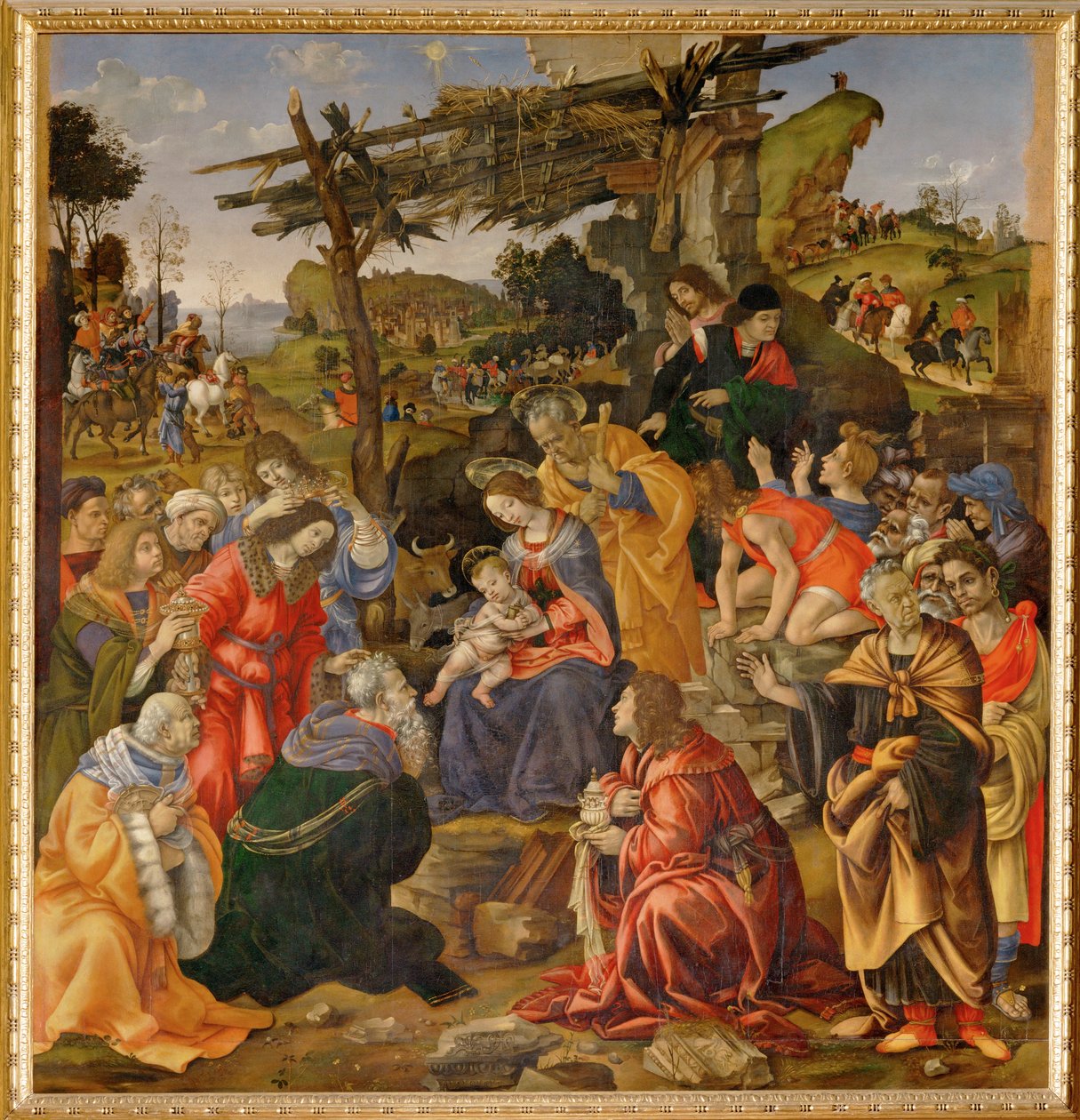 Adoration of the Magi by Filippino Lippi: Fine art print