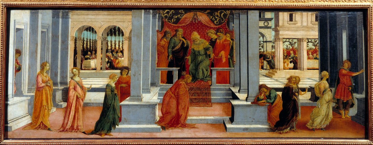 Esther chosen by King Assuerus by Filippino Lippi