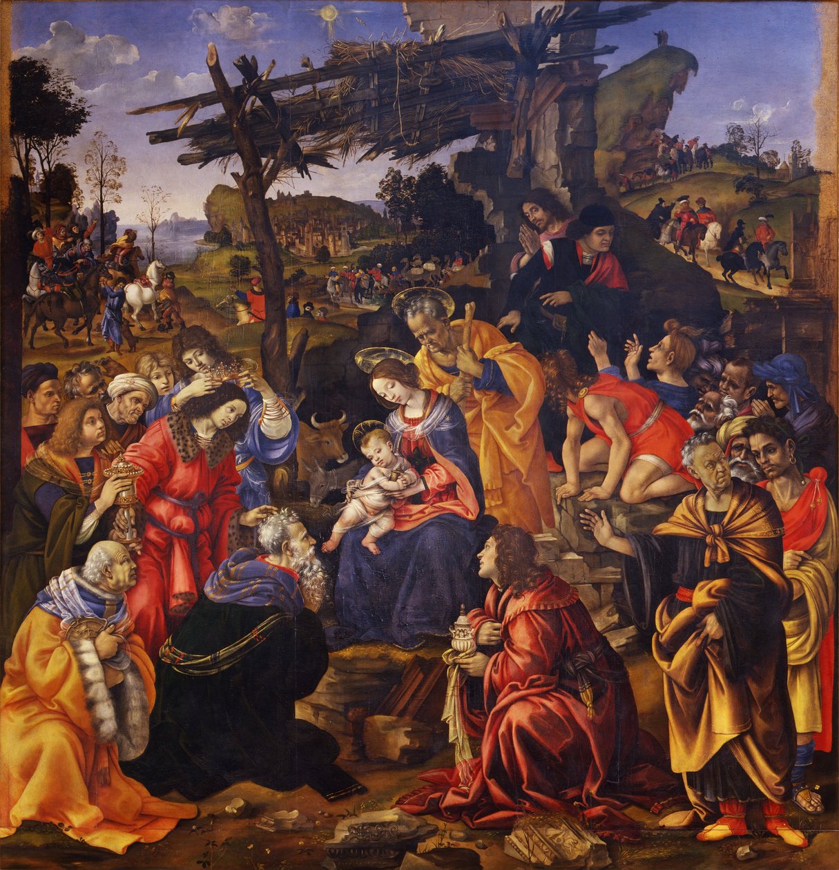 Adoration of the Magi by Filippino Lippi: Fine art print
