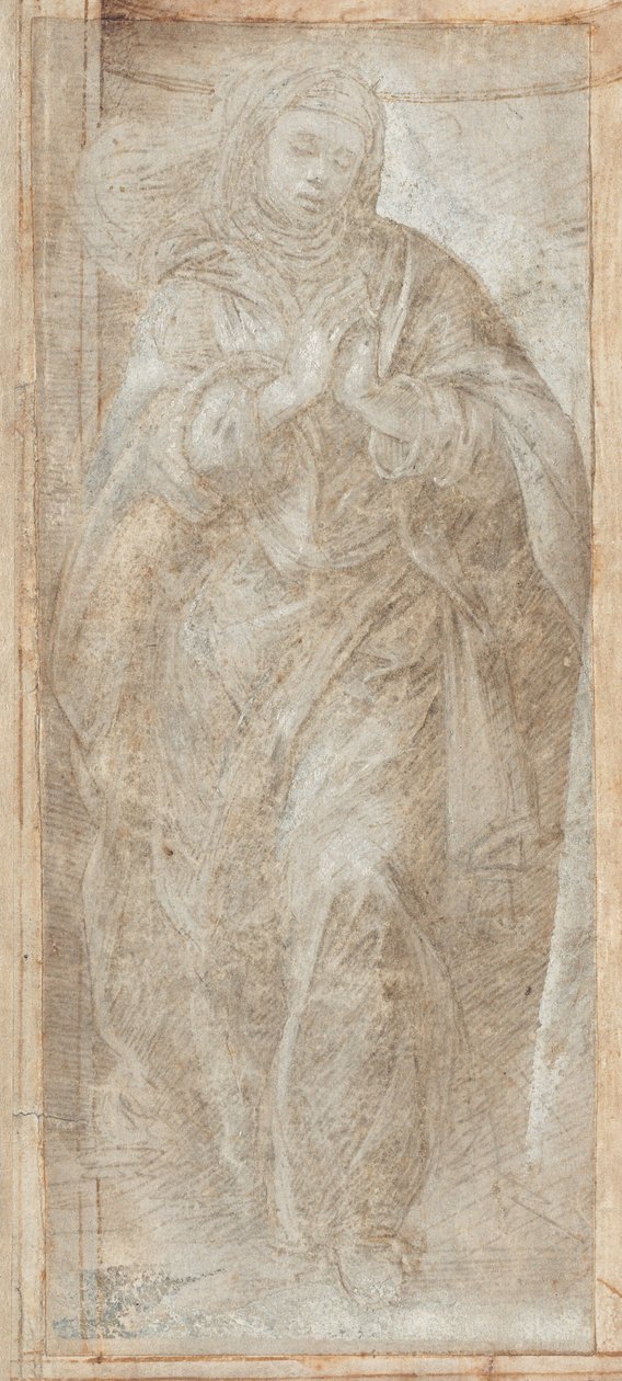 Standing Woman with Her Hands Clasped in Prayer by Filippino Lippi