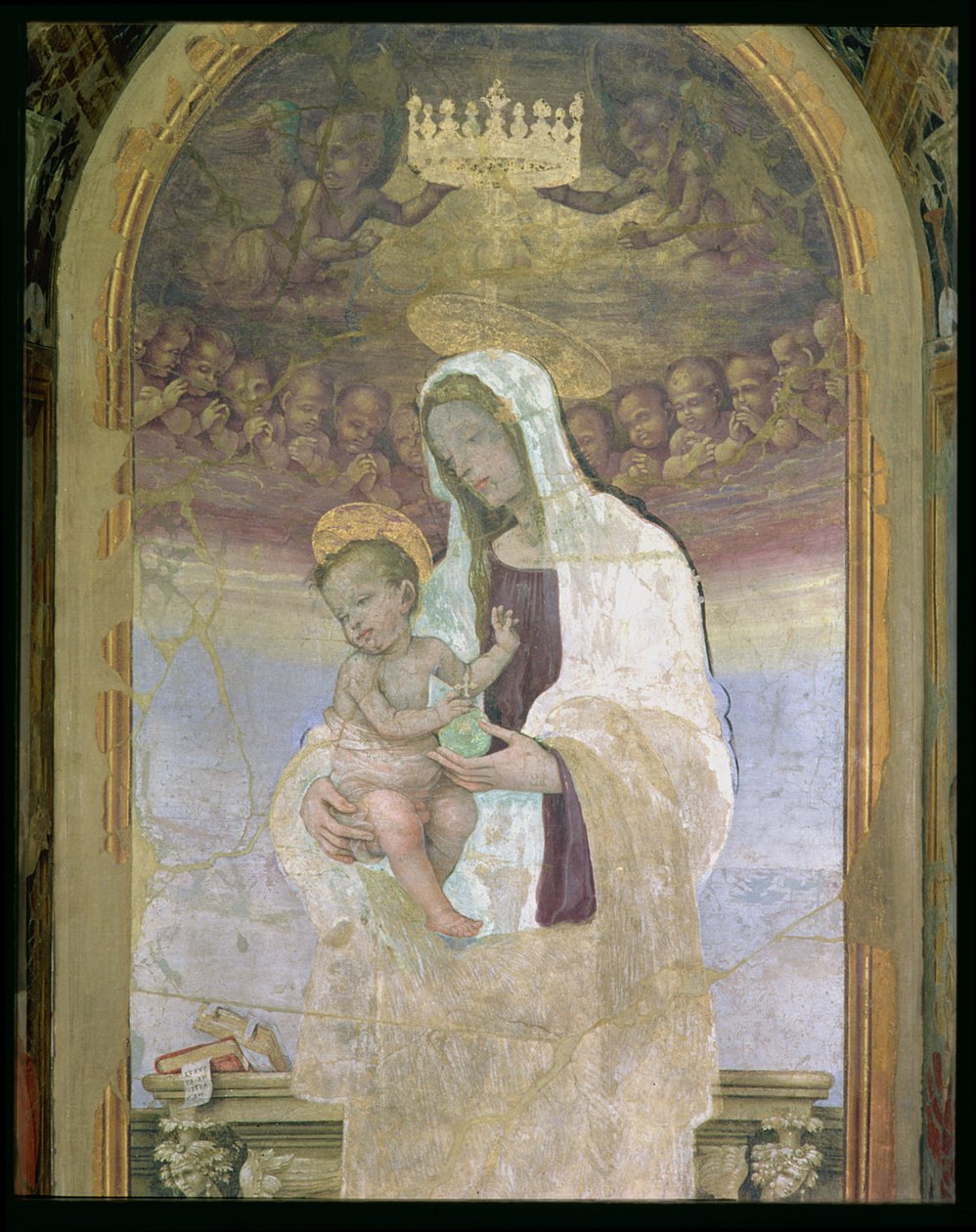 The Madonna and Child (detail) by Filippino Lippi