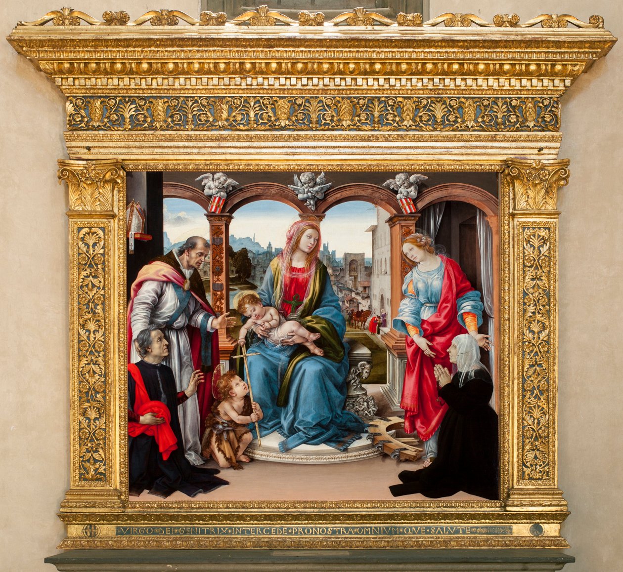Virgin with child and St. John the Baptist, St. Martin and St. Catherine of Alexandria by Filippino Lippi