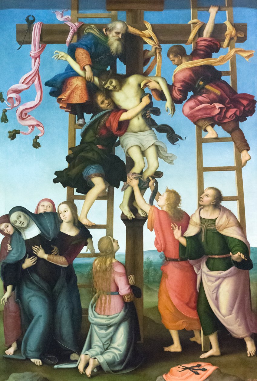 Deposition from the Cross by Filippino & Perugino Pietro (1446 1523) Lippi