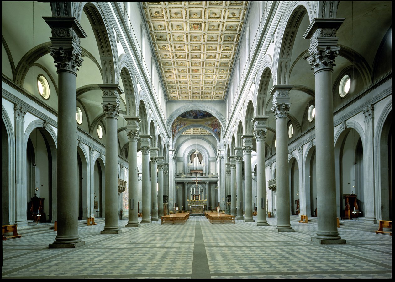 View of the Nave, 1425-46 by Filippo Brunelleschi