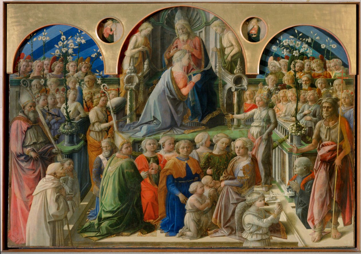 Coronation of the Virgin by Filippo (workshop of) Lippi