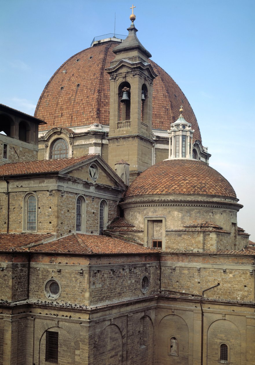 Exterior View of the Church of San Lorenzo, Florence, Italy by Filippo Brunelleschi