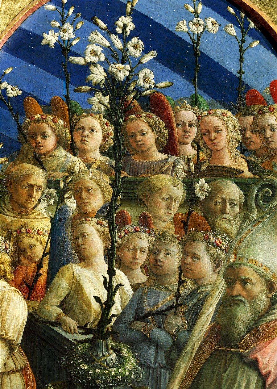 Coronation of Virgin (detail) by Filippo Lippi